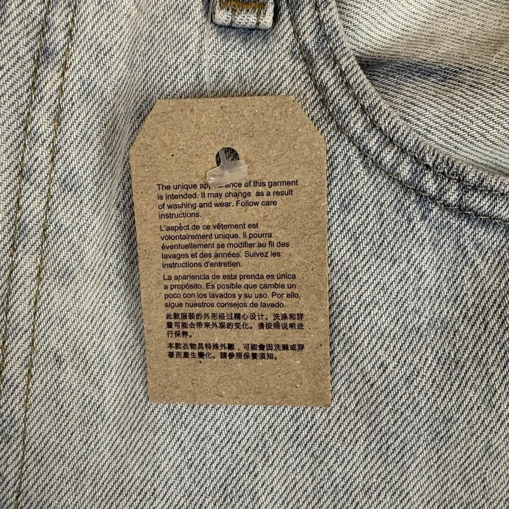 Levi's 555 '96 Relaxed Straight Jeans Mens 36x32 Light Blue Denim Zip Fly